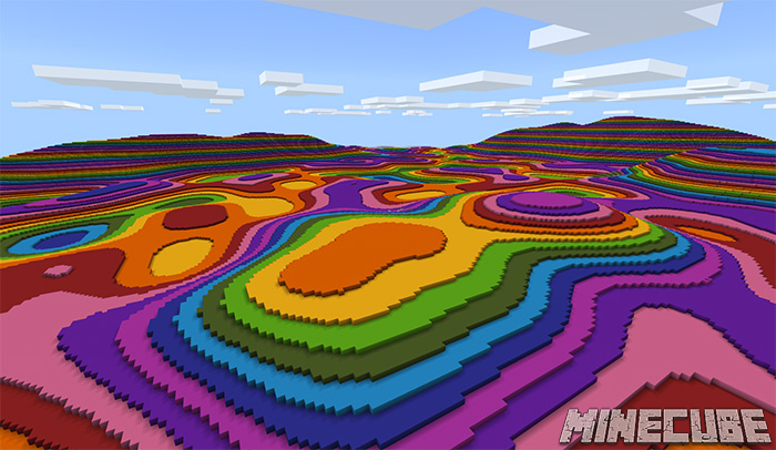 SG Colored Terrain Map