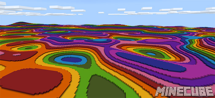 SG Colored Terrain Map