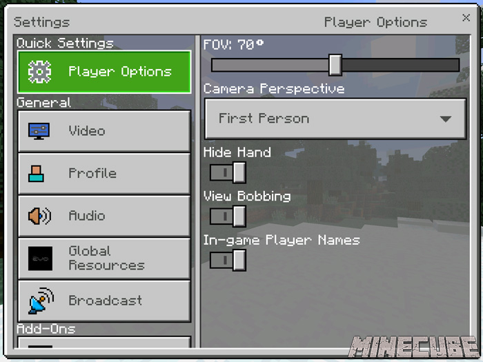 Quick Settings Addon