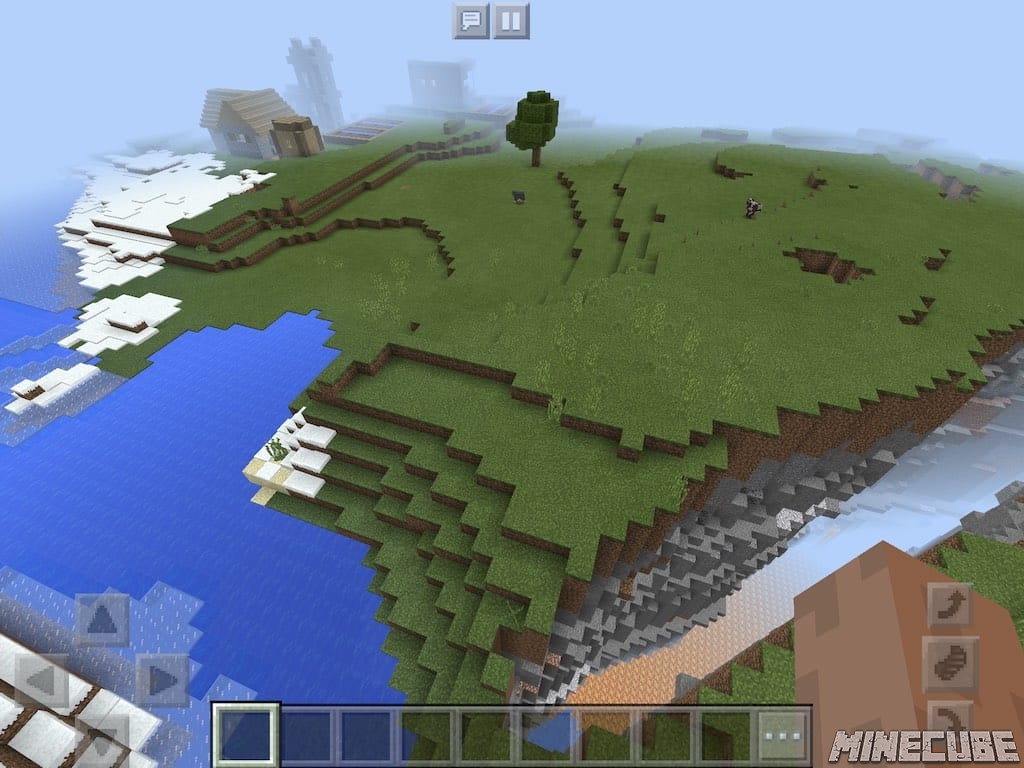 Ravine Seed with Village at Spawn Seed