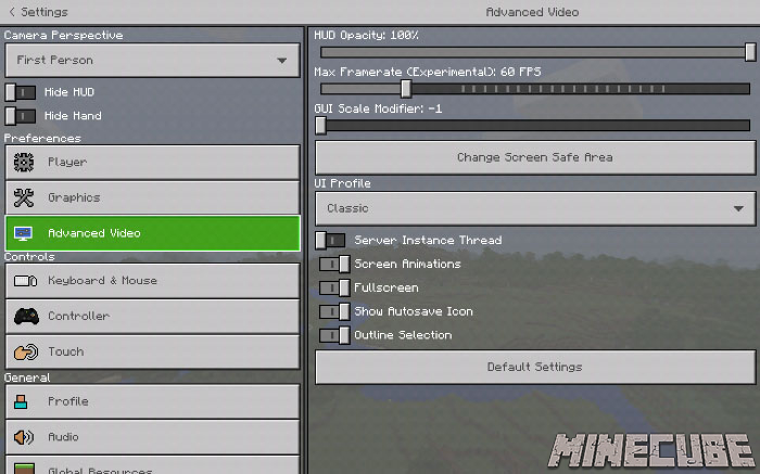 More Settings addon